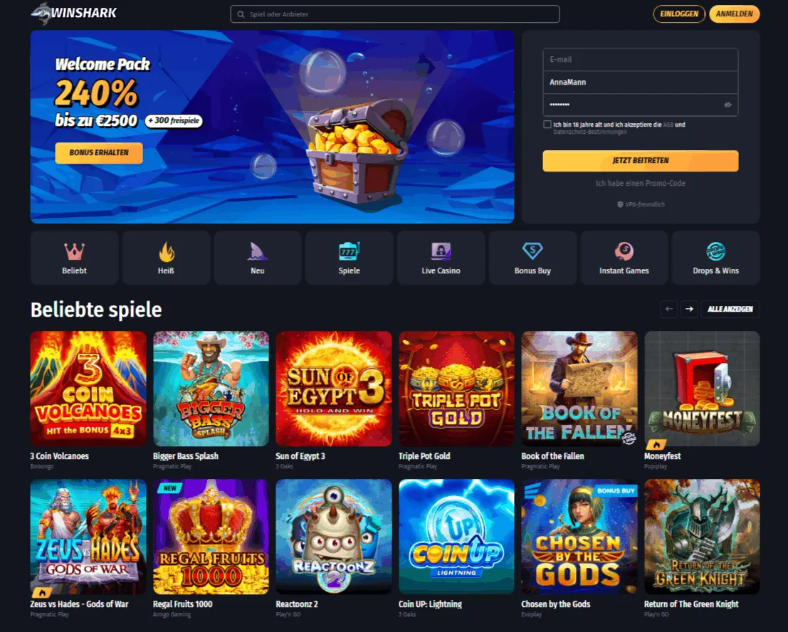 Winshark Casino Handyrechnung Handyzahlung im Winshark Casino